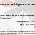 VIOLENZA ALLE DONNE E RAPPRESENTAZIONI DI GENERE SUI MEDIA: IL 3 SETTEMBRE DUE SEMINARI A STINTINO